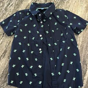 Boys cactus button down shirt